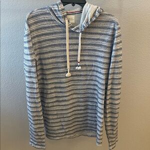 Sol Angeles Mens Hoodie Shirt Striped Blue c
Cream Drawstring Long Sleeve